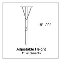 Adjustable Activity Table, Rectangular, 60" X 30" X 19" To 29", Med Oak Top, Black Legs, 4/pallet, Ships In 4-6 Business Days