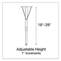 Adjustable Activity Table, Rectangular, 60" X 30" X 19" To 29", Granite Top, Black Legs, 4/pallet, Ships In 4-6 Business Days