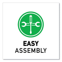 Dry Erase Markerboard Activity Tables, Round, 42" X 19" To 29", White Top, Black Legs, 4/pallet, Ships In 4-6 Business Days