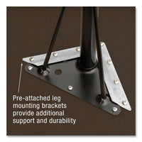 Markerboard Activity Tables, Square, 48" X 48" X 19" To 29", White Top, Black Legs, 4/pallet, Ships In 4-6 Business Days