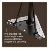 Markerboard Activity Tables, Square, 48" X 48" X 19" To 29", White Top, Black Legs, 4/pallet, Ships In 4-6 Business Days
