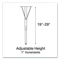 Adjustable Activity Tables, Square, 48" X 48" X 19" To 29", Gray Top, Silver Legs, 4/pallet, Ships In 4-6 Business Days