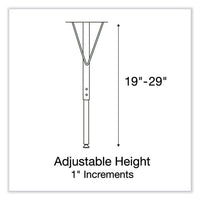 Adjustable Activity Tables, Kidney Shaped, 72" X 48" X 19" To 29", Gray Top, Black Legs, 4/pallet, Ships In 4-6 Business Days