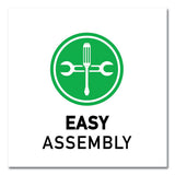 Adjustable Activity Tables, Kidney Shaped, 72" X 48" X 19" To 29", Gray Top, Black Legs, 4/pallet, Ships In 4-6 Business Days