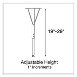 Markerboard Activity Tables, Round, 60" X 19" To 29", White Top, Black/silver Legs, 4/pallet, Ships In 4-6 Business Days