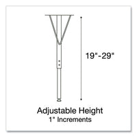 Height Adjustable Activity Tables, Round, 60" X 19" To 29", Medium Oak Top, Gray Legs, 4/pallet, Ships In 4-6 Business Days