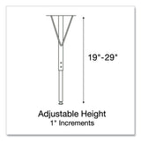 Height Adjustable Activity Tables, Round, 60" X 19" To 29", Medium Oak Top, Gray Legs, 4/pallet, Ships In 4-6 Business Days
