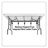 Adjustable Folding Table, Rectangular, 48" X 24" X 22" To 32", Blue Top, Black Legs, 4/pallet, Ships In 4-6 Business Days