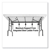 Adjustable Folding Table, Rectangular, 48" X 24" X 22" To 32", Green Top, Black Legs, 4/pallet, Ships In 4-6 Business Days