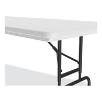 Adjustable Folding Tables, Rectangular, 60" X 30" X 22" To 32", Gray Top, Black Legs, 4/pallet, Ships In 4-6 Business Days