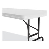 Adjustable Folding Tables, Rectangular, 60" X 30" X 22" To 32", Gray Top, Black Legs, 4/pallet, Ships In 4-6 Business Days