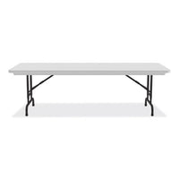 Adjustable Folding Tables, Rectangular, 60" X 30" X 22" To 32", Gray Top, Black Legs, 4/pallet, Ships In 4-6 Business Days