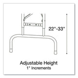 Adjustable Folding Tables, Rectangular, 60" X 30" X 22" To 32", Gray Top, Black Legs, 4/pallet, Ships In 4-6 Business Days