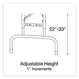 Adjustable Folding Tables, Rectangular, 60" X 30" X 22" To 32", Mocha Top, Brown Legs, 4/pallet, Ships In 4-6 Business Days