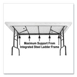 Adjustable Folding Tables, Rectangular, 60" X 30" X 22" To 32", Mocha Top, Brown Legs, 4/pallet, Ships In 4-6 Business Days
