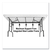 Adjustable Folding Tables, Rectangular, 60" X 30" X 22" To 32", Red Top, Black Legs, 4/pallet, Ships In 4-6 Business Days