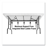 Adjustable Folding Tables, Rectangular, 60" X 30" X 22" To 32", Red Top, Black Legs, 4/pallet, Ships In 4-6 Business Days