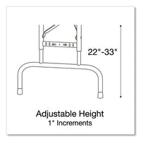 Adjustable Folding Tables, Rectangular, 60" X 30" X 22" To 32", Red Top, Black Legs, 4/pallet, Ships In 4-6 Business Days