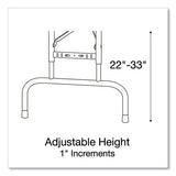 Adjustable Folding Tables, Rectangular, 60" X 30" X 22" To 32", Red Top, Black Legs, 4/pallet, Ships In 4-6 Business Days