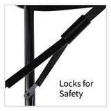 Adjustable Folding Tables, Rectangular, 60" X 30" X 22" To 32", Blue Top, Black Legs, 4/pallet, Ships In 4-6 Business Days