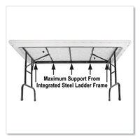 Adjustable Folding Tables, Rectangular, 60" X 30" X 22" To 32", Yellow Top, Black Legs, 4/pallet, Ships In 4-6 Business Days