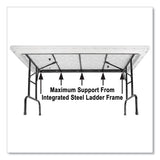 Adjustable Folding Tables, Rectangular, 60" X 30" X 22" To 32", Yellow Top, Black Legs, 4/pallet, Ships In 4-6 Business Days