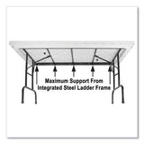 Adjustable Folding Tables, Rectangular, 72" X 30" X 22" To 32", Gray Top, Black Legs, 4/pallet, Ships In 4-6 Business Days