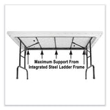 Adjustable Folding Tables, Rectangular, 72" X 30" X 22" To 32", Red Top, Black Base, 4/pallet, Ships In 4-6 Business Days