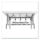 Adjustable Folding Tables, Rectangular, 72" X 30" X 22" To 32", Yellow Top, Black Legs, 4/pallet, Ships In 4-6 Business Days