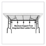 Adjustable Folding Tables, Rectangular, 72" X 30" X 22" To 32", Green Top, Black Base, 4/pallet, Ships In 4-6 Business Days