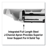 Adjustable Folding Tables, Rectangular, 96" X 30" X 22" To 32", Gray Top, Black Legs, 4/pallet, Ships In 4-6 Business Days