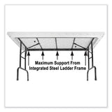 Adjustable Folding Tables, Rectangular, 96" X 30" X 22" To 32", Gray Top, Black Legs, 4/pallet, Ships In 4-6 Business Days