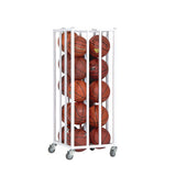 Deluxe Vertical Ball Cage, Fits Approximately 20 Balls, Metal, 20" X 20" X 48", White