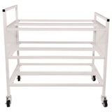 Double Wide Cart, Fits Approximately 24 Balls, Metal, 20" X 42" X 44", White