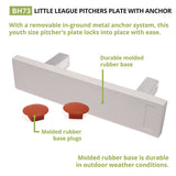 Youth Pitcher's Plate With Anchor, 18" X 4"