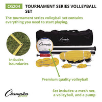 Tournament Series Volleyball Set, With Carry Bag