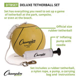 Deluxe Tether Ball Set, Tetherball/102" Cord/(4) 24" Telescoping Poles/carry Bag/pump With Needle