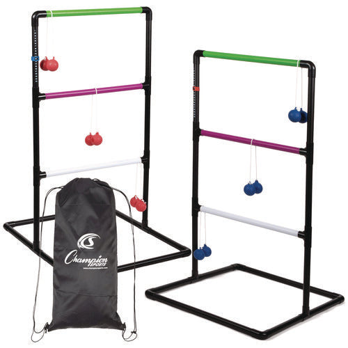 Ladder Ball Game Set, (2) 22" X 37.5" Ladders/(6) Bolas/carry Bag