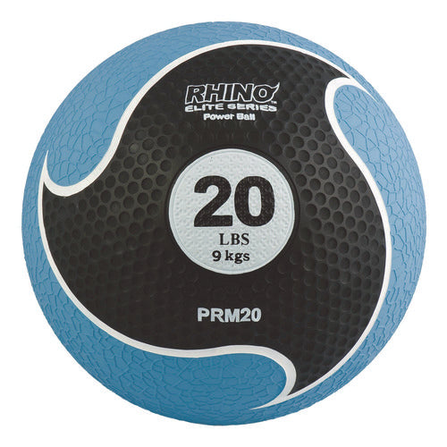 Rhino Elite Medicine Ball, 20 Lb, Blue
