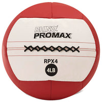 Rhino Promax Medicine Ball, 4 Lb, Red