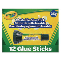 Washable Glue Sticks, 0.88 Oz, Dries Clear