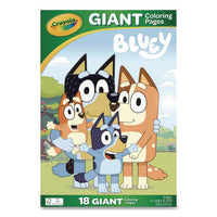 Bluey Giant Coloring Pages, (18) 12.13" X 18.88" Sheets