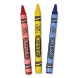 Washable Crayons, Blue, Red, Yellow 3/pack, 360 Packs/carton