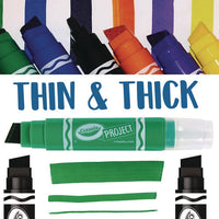 Xl Poster Markers, Thin/thick Chisel Tip, Assorted Classic Colors, 4/pack