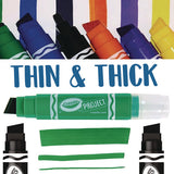 Xl Poster Markers, Thin/thick Chisel Tip, Assorted Classic Colors, 4/pack
