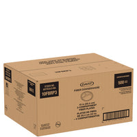 Compostable Fiber Dinnerware, Proplanet Seal, 3-compartment Plate, 10.2" Dia, Natural, 500/carton