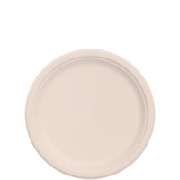 Compostable Fiber Dinnerware, Proplanet Seal, Plate, 9" Dia, Natural, 500/carton