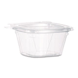 Clearpac Safeseal Tamper-resistant, Tamper-evident Containers, 3.72 X 4.2 X 1.97, Clear, Plastic, 400/carton