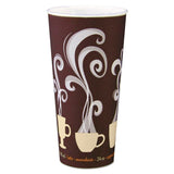Thermoguard Insulated Paper Hot Cups, 24 Oz, Steam Print, 600/carton