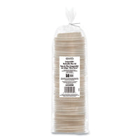 Fiber Lids For Paper Cups, Fits 10 Oz To 24 Oz Cups, Tan, 1,000/carton